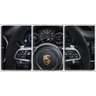Quadro canvas 68x126 volante de porsche carro - 1