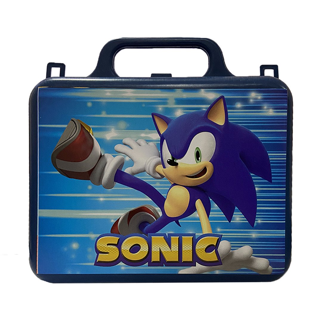 Kit Sonic the Hedgehog 1 Maletinha + 1 Copo + 1 Mini Toalha - 2