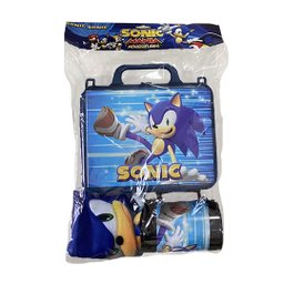 Kit Sonic the Hedgehog 1 Maletinha + 1 Copo + 1 Mini Toalha - 1