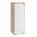 Ver imagem 2 de Arquivo Tamburato 4 Gavetas Ii - Carvalho/branco 6205