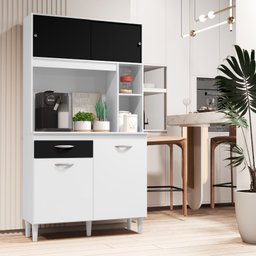 Cozinha Compacta Armário Organizador Duda 90cm com Gaveta - 1