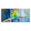 Ver imagem 1 de Quadro canvas 68x126 dois pássaros arte pinceladas
