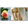 Quadro canvas 68x126 rosto perfeito de nossa senhora - 1