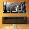 Quadro canvas 68x126 cachoeira na floresta pb - 2