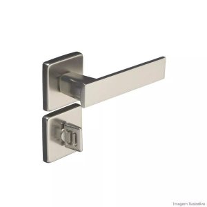 Fechadura para Banheiro Aço Zamac Quadra 40mm Pado