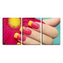Ver imagem 1 de Quadro canvas 68x126 mão segurando a flor manicure