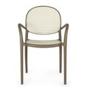 Ver imagem 3 de Kit 6 Cadeiras de Jantar Roma com Braço para Sala e Cozinha - Branco-cinza Escuro