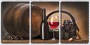 Ver imagem 1 de Quadro canvas 68x126 pequeno barril e cesto de uvas