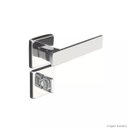 Ver imagem 1 de Fechadura para Banheiro Aço Zamac Quadra 40mm Pado