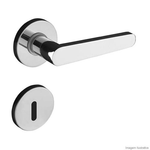 Fechadura 402 com Roseta Cromado Interna
