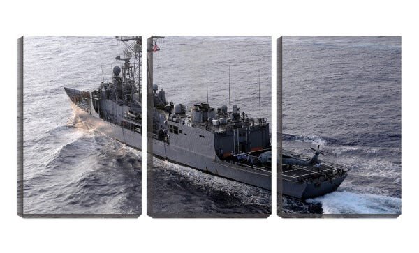 Quadro canvas 68x126 grande navio de guerra - 1