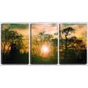 Ver imagem 1 de Quadro canvas 68x126 sol dourado entre galhos secos