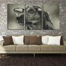 Quadro canvas 68x126 arte cachorro de óculos - 2