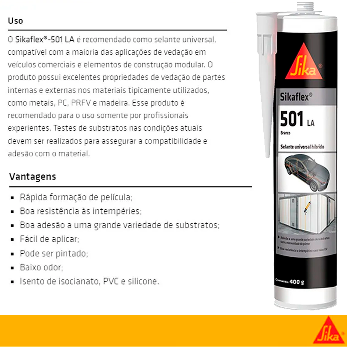 SIKAFLEX 501 LA BCO CT400G - 535644 - 3