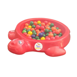 Piscina de bolinhas, agua ou areia tartaruga vermelha com casco +50 bolinhas - 1