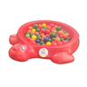 Piscina de bolinhas, agua ou areia tartaruga vermelha com casco +50 bolinhas - 1