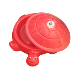 Piscina de bolinhas, agua ou areia tartaruga vermelha com casco +50 bolinhas - 4