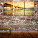 Ver imagem 2 de Quadro canvas 68x126 plataforma sob céu vintage