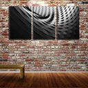 Ver imagem 2 de Quadro canvas 68x126 imagem abstrata fundo preto