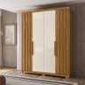 Guarda Roupa Solteiro Ambiente Califórnia 4 Portas Freijó Off White - Moval - 1