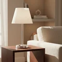 Ver imagem 1 de Abajur Luminaria de Mesa Redondo Piovere com Interruptor e Cupula Texturizada Decoração Casa