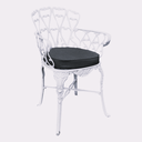 Ver imagem 2 de Conjunto de Mesa Viena 4 Cadeiras com Almofadas para Jardim Piscina Área Externa