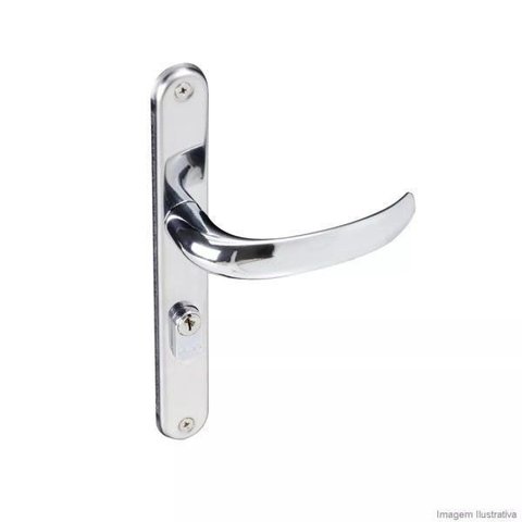 Fechadura 603 com Espelho Cromado 22mm Pado