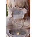 Ver imagem 2 de Fonte de Aguá Decorativa Buda Grande Cascata Led Jardim Luxo