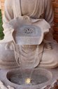 Ver imagem 2 de Fonte de Aguá Decorativa Buda Grande Cascata Led Jardim Luxo
