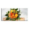 Quadro canvas 68x126 pequeno feixe de flores - 1