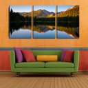 Ver imagem 2 de Quadro canvas 68x126 montanha refletida na lagoa