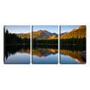 Ver imagem 1 de Quadro canvas 68x126 montanha refletida na lagoa
