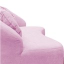 Ver imagem 7 de Namoradeira Sofá Feijão Cancún 130cm Orgânica Couro Rosa Bebê