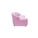 Ver imagem 5 de Namoradeira Sofá Feijão Cancún 130cm Orgânica Couro Rosa Bebê