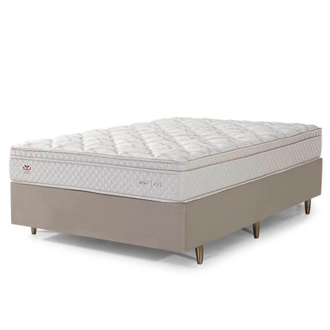 Conjunto Box Solteirão Lordelo One Side Pillow Top Base Idea Baixo 96x203cm - 67446