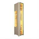 Ver imagem 4 de Módulo Guarda-Roupa Nicho Reflecta 1 Porta com LED 100% MDF Innova Bege/Off White
