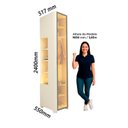 Ver imagem 5 de Módulo Guarda-Roupa Nicho Reflecta 1 Porta com LED 100% MDF Innova Bege/Off White