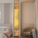 Ver imagem 1 de Módulo Guarda-roupa Nicho Reflecta 1 Porta com Led 100% Mdf Innova