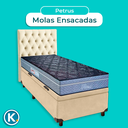 Ver imagem 4 de Kit Cama Box Bau + Cabeceira + Colchão Solteiro Molas Ensacadas - Petrus - Paropas