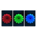 Ver imagem 1 de Quadro canvas 68x126 spins coloridos fundo preto