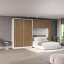 Ver imagem 1 de Quarto Modular Kappesberg Adapt Branco/nogueira 5 Peças 349cm
