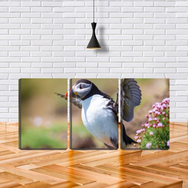 Quadro canvas 68x126 fradinho de asas abertas - 2