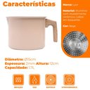 Ver imagem 4 de Leiteira de Indução Revestimento Antiaderente Cerâmica Bege 1,7l - Lyor