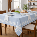 Ver imagem 1 de Toalha de Mesa Paris 4 Lugares Algodão 1,40 x 1,40 m Azul Claro Santa Sofia