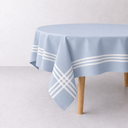 Ver imagem 6 de Toalha de Mesa Paris 4 Lugares Algodão 1,40 x 1,40 m Azul Claro Santa Sofia