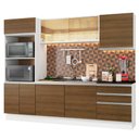 Ver imagem 3 de Armário de Cozinha Completa 100% MDF 250cm Branco/Rustic Acordes Madesa XA01