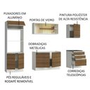 Ver imagem 5 de Armário de Cozinha Completa 100% MDF 250cm Branco/Rustic Acordes Madesa XA01