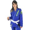Kimono Jiu-Jitsu Feminino Kvra Shadow - Azul - F0 - 1