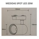 Ver imagem 4 de Trilho Eletrificado 1m + 2 Spot Led 20w 3000k Bivolt Preto