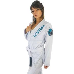 Kimono Jiu-Jitsu Feminino Kvra Shadow - Branco - F4 - 2